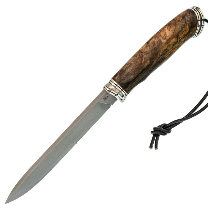 Складной нож Petrified Fish Viking, сталь K110, рукоять микарта, коричневый